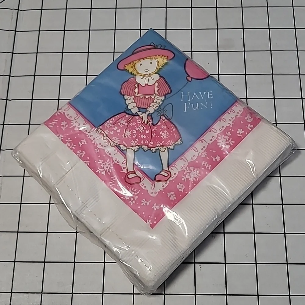 Vintage American Greetings Holly Hobbie Luncheon Napkins‎ 16 pk NIP 90s